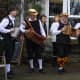 Musicians providing the lively music for the dancers of the Shakespeare Morris Side