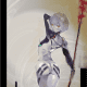 Ishida's illustration of Ayanami Rei from Neon Genesis Evangelion.