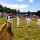 Woodchurch Morris's Hooden Horse, Hengist, doesn't like to be left out of the picture.