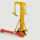 This is a hydraulic grain bin jack. This style is slow to operate, but considered to be among the safest options.