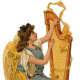 Vintage angel with gold harp