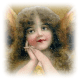 Free vintage Christmas angel clip art