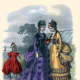 1869: Victorian womens and girls fashions