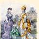1869: Victorian womens and girls dress fashions