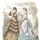 1873: assorted Victorian womens fashions