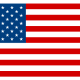 American flag clip art: flat flag