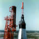 Mercury Spacecraft atop an Atlas-D booster. Photo courtesy of NASA.
