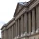 The east facing wing and original main entrance to the Louvre which fronts on to the Place du Louvre and the road named after the museum - the Rue du Louvre