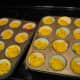 Bake 20 minutes at 350 degrees for muffins, or about 30-40 minutes for bread.