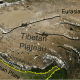 Location of main fault zones around Tibet and borders of India and China