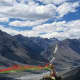 Stupa above Ki Gompa and the Spiti River.