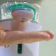 Use caution when dispensing to ensure that your hand is not touching the dispenser arm. Soap buildup will cause the sensor to stop working and the red light will blink continuously until it is cleaned.