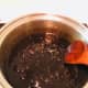 Simmer the pearls with brown sugar mixture. 