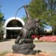 Western Bronze Sculptures found outside the Gilcrease Museum