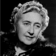 Agatha Christie, an English crime writer of novels, short stories and plays (1890)