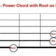 Power chord, movable, root on string 6
