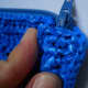 I also stitched it on the last two rows.