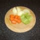 Prepared vegetables for beef stock