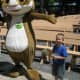 Meeting Hooper from PBS Kids on WVIA Day at Knoebels