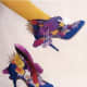 Rainbows and butterflies and all things nice. The yellow stocking shows it off just that extra bit.