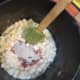 Add 4 cups marshmallows and 3 oz. jello. If using microwave, put marshmallows in for 1 minute. Stir until completely melted (microwave more if necessary), then add jello (or other flavorings and sugar).