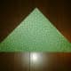 2. Fold the paper diagonally once (corner to corner).