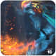 DOTA 2 Phantom Assassin flaming blades.
