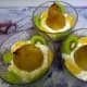Add the kiwi fruit and orange segments.