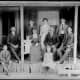 Francis Quintilla and Benjamin Franklin Bolllinger are seated center surrounded by their children, circa 1902.