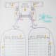 Diagram for back bodice's finish