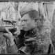 Soviet sniper Sidorenko in his element on the battlefield.