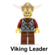 LEGO Vikings Army Of Vikings With Heavy Artillery Wagon 7020 Viking Leader Minifigure