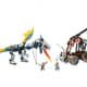 LEGO Vikings Viking Double Catapult Versus The Armoured Ofnir Dragon 7021 Assembled 
