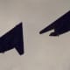 F-117A over the Washington DC Mall during the Desert Strom Victory Parade, 1991.