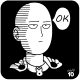Saitama's blank expression