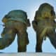 Back view of the soldiers