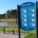 Exercise equipment is placed all throughout Cypress Park in such a beautiful setting.