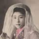This vintage Japanese bride photo brings tradition to an Asian bridal shower theme