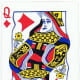 queen of diamonds with stretched effect