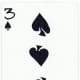 3 of spades playing cards clip art