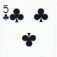 5 of clubs free clipart