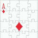 ace of diamonds with puzzle effect