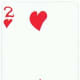 2 of hearts free playing cards clip art