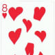 8 of hearts with stretched effect