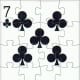 7 of clubs clip art