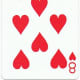 8 of hearts playing cards clip art