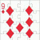 9 of diamonds free clip art