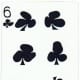 6 of clubs with stretched effect
