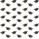 free graduation scrapbooking paper with mortarboards