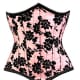 PInk Floral Underbust Corset